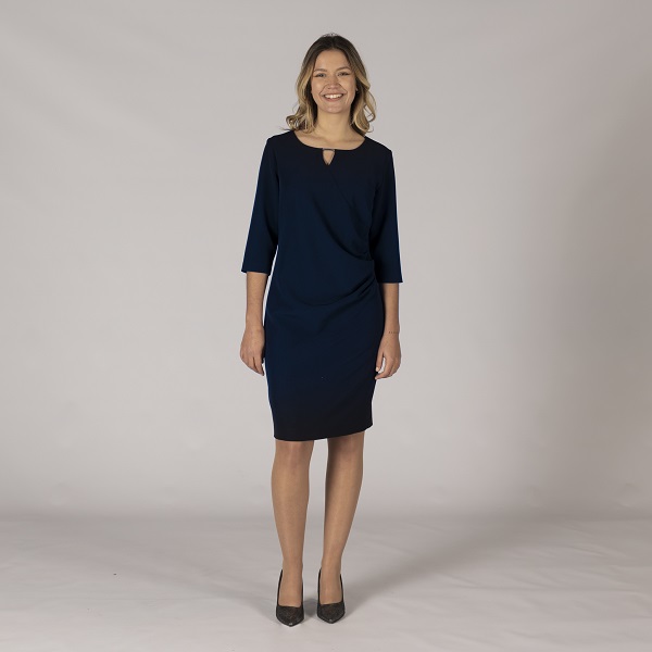 Vestido trivial drapeado