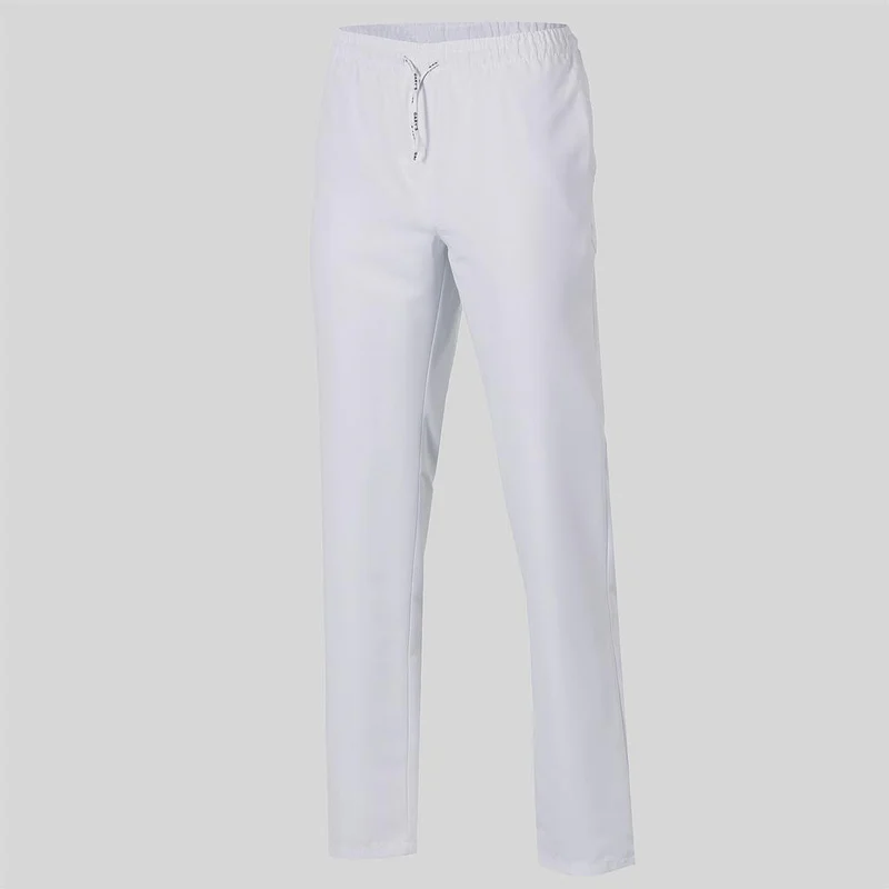 Pantalón unisex todo goma blanco con cordón