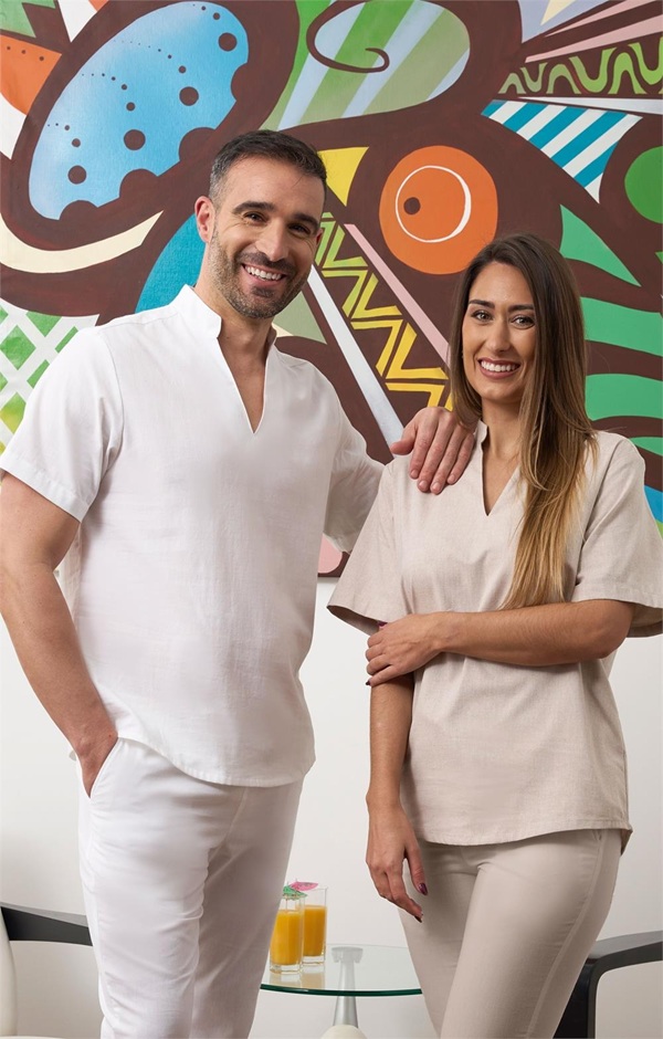 Polera unisex efecto lino Mallorca