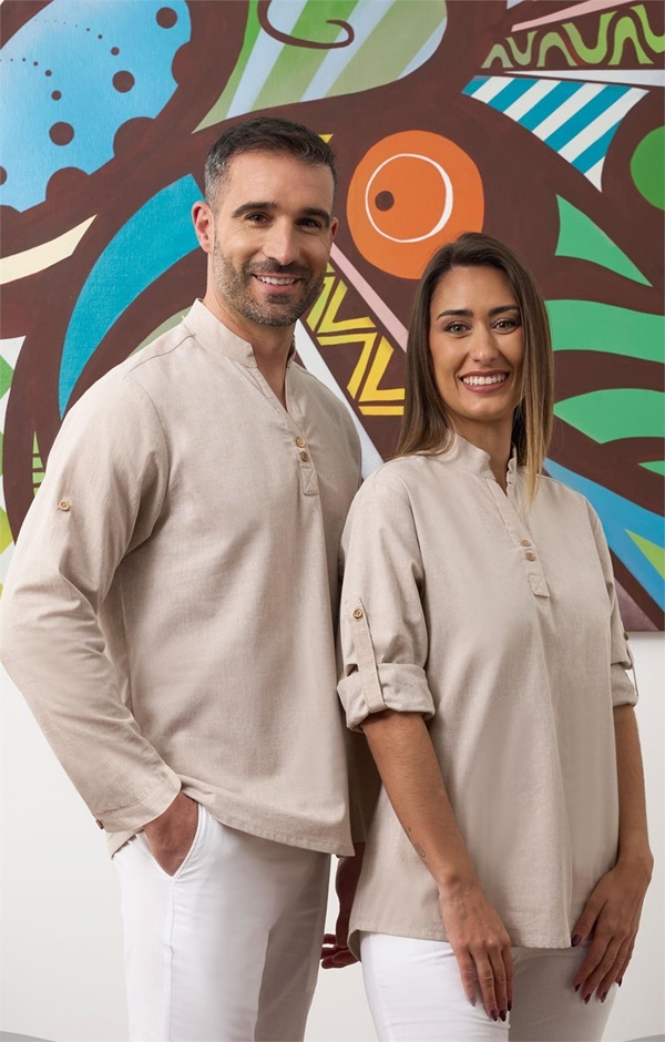 Polera unisex efecto lino Ibiza