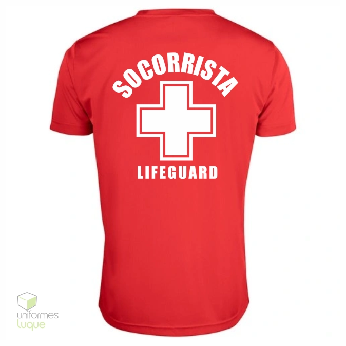Camiseta Socorrista ténica UV/50 1