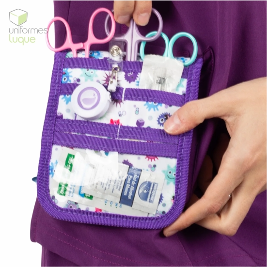 Organizador bolsillo con elástico Virus 2