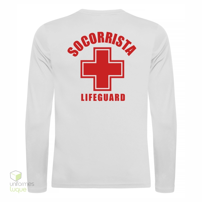 Camiseta Socorrista manga larga técnica UV/50 1