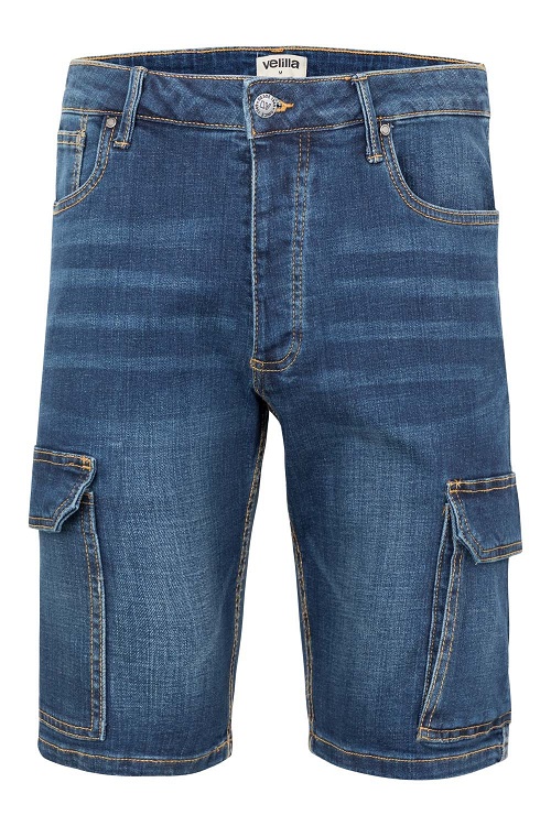 Pantalón corto vaquero Stretch multibolsillos