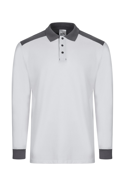 Polo Stretch bicolor manga larga