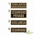 Vinilo espalda vigilante seguridad 2