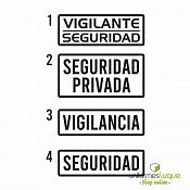 Vinilo pequeño pecho vigilante seguridad 2