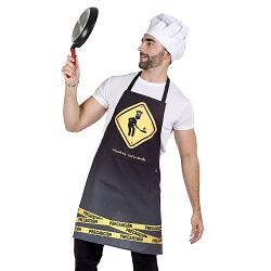 Delantal hombre cocinando