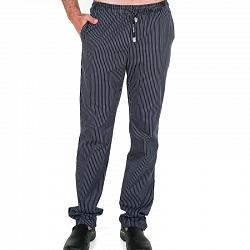 Pantalón negro rayas blancas