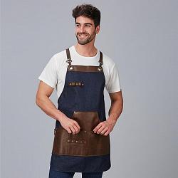 Delantal vaquero y piel kurume