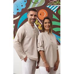 Polera unisex efecto lino Ibiza