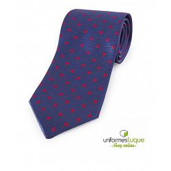 Corbata topos rojos