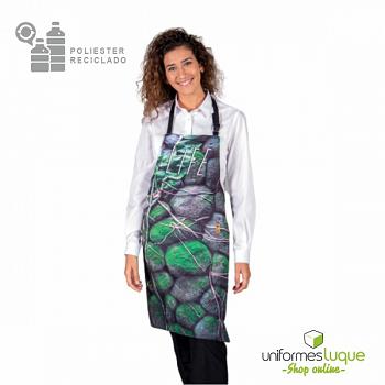 Delantal con peto estampado 1