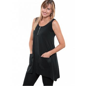 Camiseta tirante con cremallera