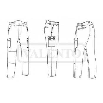 Pantalón vigilante multibolsillo bull 2