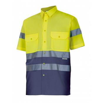 Camisa m/c alta visibilidad mixta
