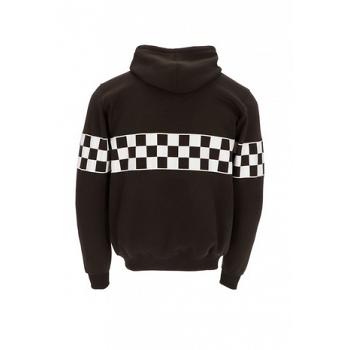 Sudadera capucha con damero 1