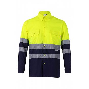 Camisa m/l alta visibilidad mixta