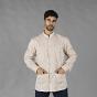 Guayabera Borneo lino/algodón cuello mao 4